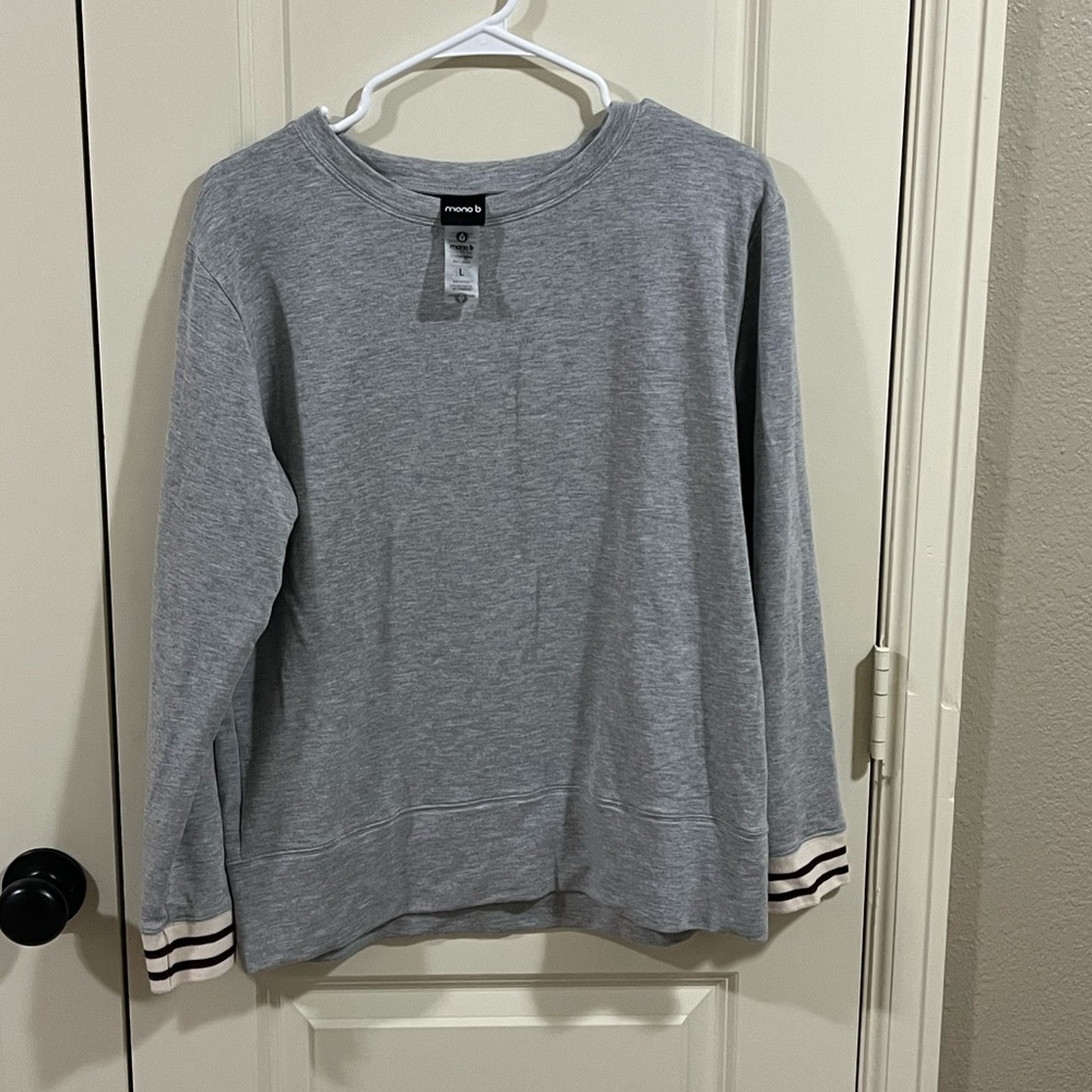 Mono B gray sweatshirt size L
